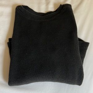 Black thermal long sleeve shirt